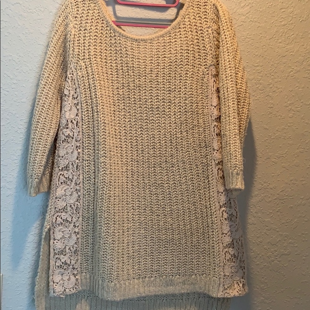 Large knit sweater